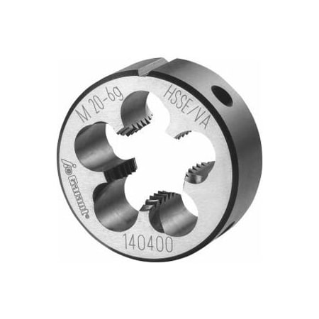 Garant M20X2.5 HSS-E Round Die, for High Tensile Steels, Closed/Pre-Slit Form 140400 M20